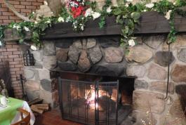 fireplace mantel