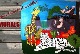 Baby mural of jungle animals